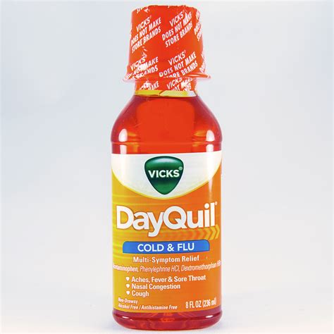 DAYQUIL COLD & FLU LIQUID Dosage & Rx Info | Uses, Side Effects - The ...