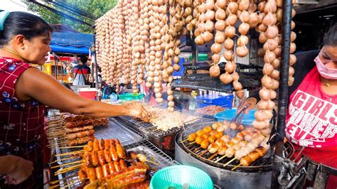 Street Food in Thailand - NIGHT MARKET Thai Food in Chiang Mai ...