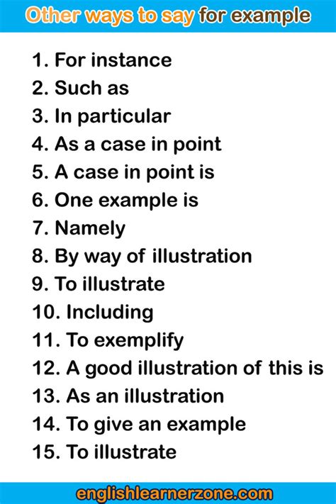 40 Other Ways to Say for Example/Other Words for for Example