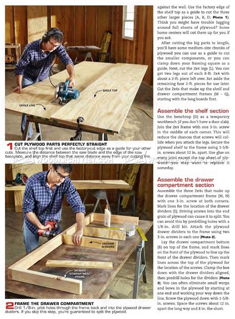 Simple Workbench Plans • WoodArchivist