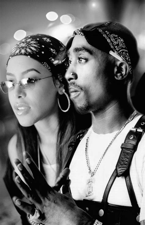 Tupac Shakur Aaliyah 13"x19" (32cm/49cm) Polyester Fabric Poster