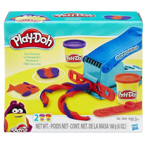 Play-Doh Basic Fun Factory Shape Making Machine with 2 Non-Toxic Play ...