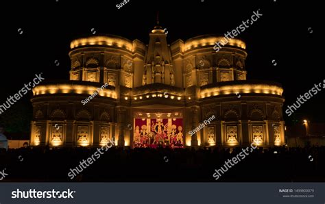 Durga Puja Pandal Celebration Bengal Stock Photo 1499800079 | Shutterstock