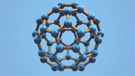 3D model carbon structure fullerene - TurboSquid 1502863