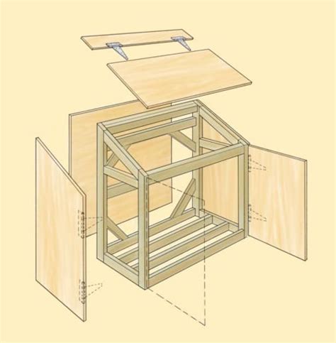 Garbage Can Storage Shed Plans