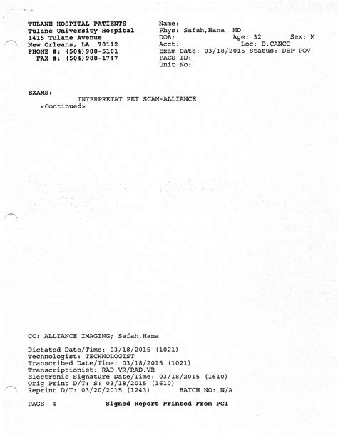 03/19/2015: PET/CT Scan Results from Scan #10 – Transplant #2 Prep ...