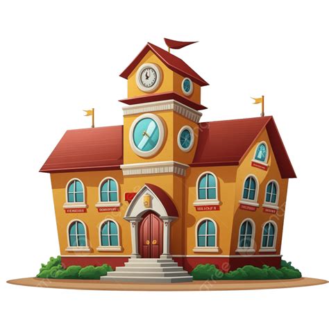 School Building Cartoon, Building Clipart, Cartoon Clipart, School ...