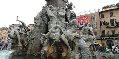 The Fountain of The Four Rivers by Bernini in Rome