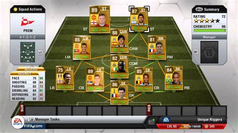 Fifa 13 Ultimate Team - Premier League Team - YouTube