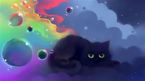 1920x1080 Cute Black Cat Wallpaper - HVGJ | Cat wallpaper, Kitten ...