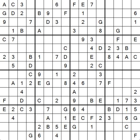 Sudoku 16x16 - Medium - Sudoku-Puzzles.net