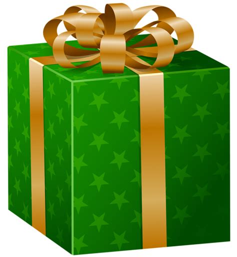 Green Gift Box PNG Clip Art Image | Gallery Yopriceville - High-Quality ...