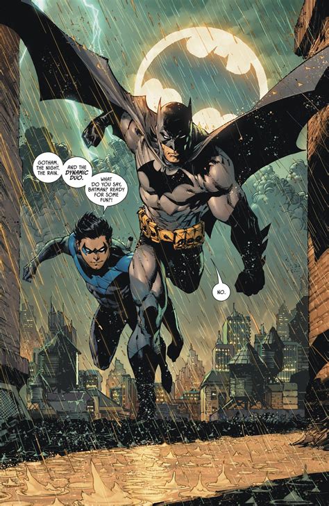 [Comic Excerpt] Batman and Robin. Together again for the first time ...