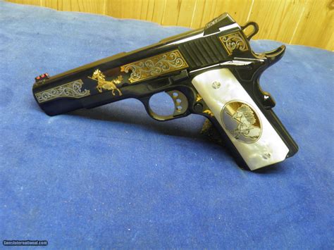 COLT 1911 CUSTOM SHOP ELPOTRO RAMPANTE 38 SUPER 1 OF 500 100% NEW AND ...