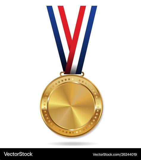 Gold medal Royalty Free Vector Image - VectorStock