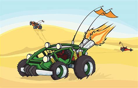 Cartoon Of A Dune Buggies Illustrations, Royalty-Free Vector Graphics ...