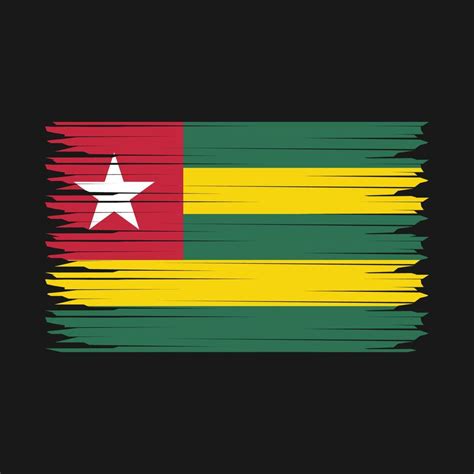 Togo Flag Illustration 21573152 Vector Art at Vecteezy