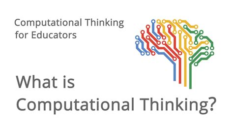 What is Computational Thinking? | Computational thinking, Thinking ...