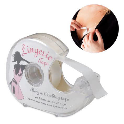 Skin safe Double Sided Adhesive Lingerie Tape Body Clothing Clear Bra ...