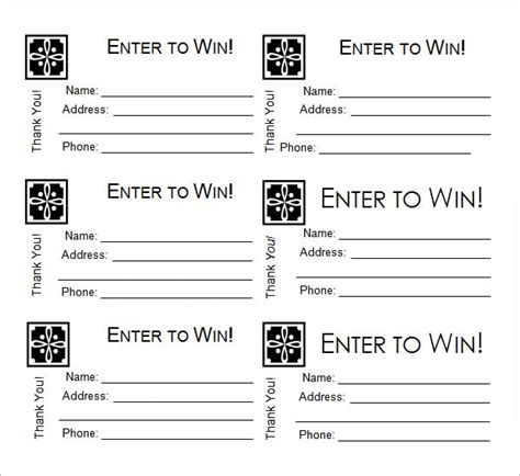 14+ Raffle Ticket Templates | Free Word, Excel & PDF Formats