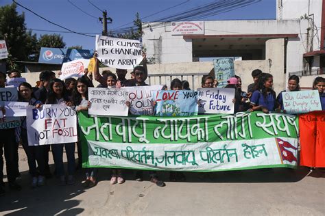 Hundreds of students take part in climate strike protests in Kathmandu