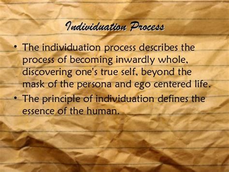 Individuation process