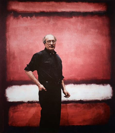 Mark Rothko in front of his painting “No.7”, 1960. Mark Rothko ...