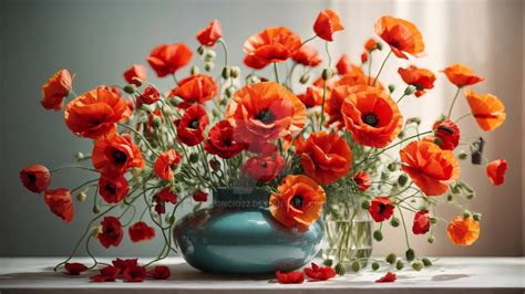 poppies bouquet by Leoncio22 on DeviantArt