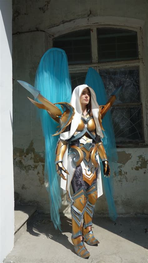 [self] Auriel from Diablo. The wings made with LEDs and shine un the ...