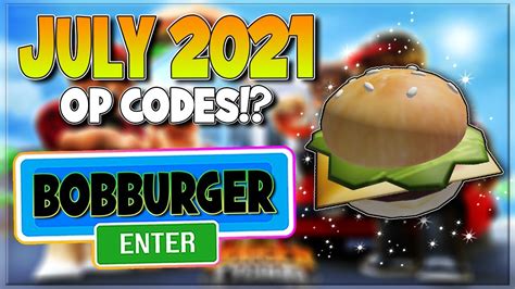 (JULY 2021) ALL *NEW* SECRET OP CODES!? Roblox Burger Tycoon - YouTube