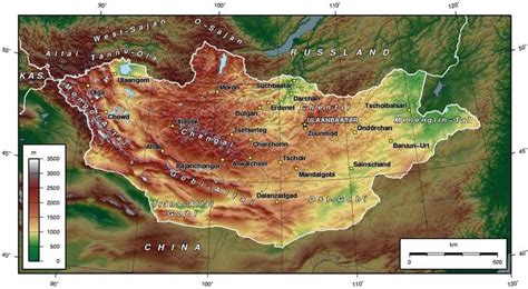 Mongolia Map | Mongolia Travel Guide - Koryo Tours