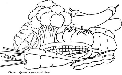 Detail Mewarnai Gambar Makanan Sehat Koleksi Nomer 13