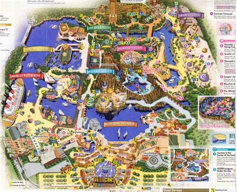 Tokyo DisneySea - 2011 Park Map