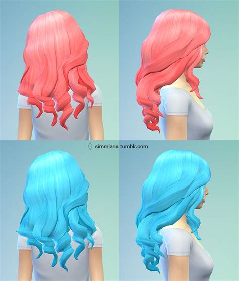 Sims 4, Disney princess, Hair color