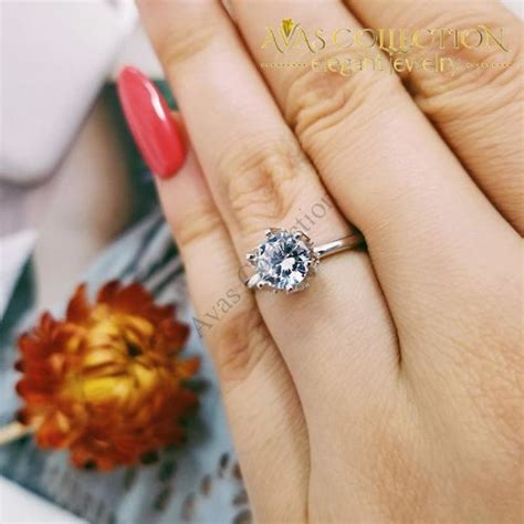 Sofia / New Arrival Solid 925 Sterling Silver Solitaire Ring – Avas ...