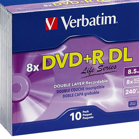 Verbatim Dvd+r Dl 8.5gb 8x Slim Case Disc 10 Pk. | Dvd/cd-r Discs ...