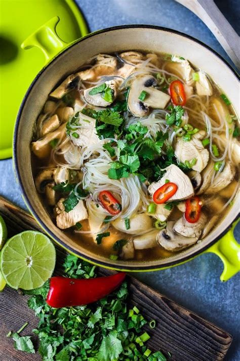 Thai Chicken Noodle Soup | Feasting At Home