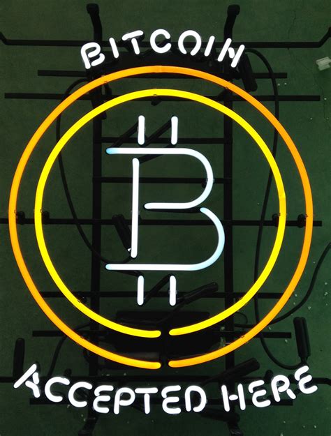 The Official Bitcoin Neon Display Sign - Designed by ...