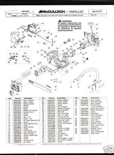 Mcculloch Pro Mac 10-10 Parts Diagram - Wiring Diagram Pictures