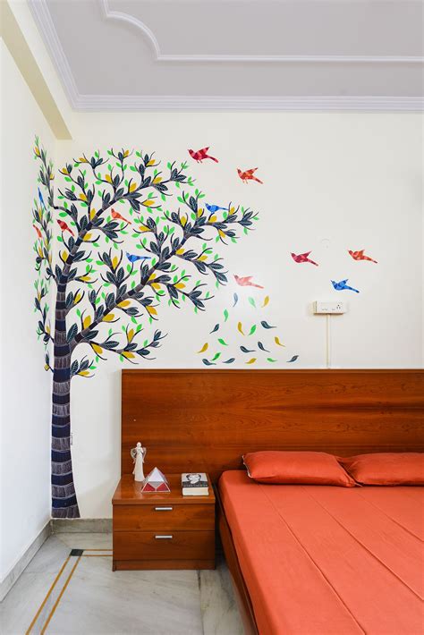 Wall Painting Designs For Living Room In India - pic-flamingo