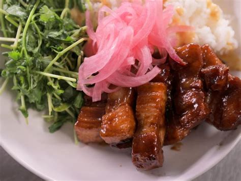 Char Siu Pork Belly Rice Bowl Recipe | Food Network