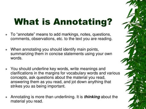 PPT - What is Annotating? PowerPoint Presentation, free download - ID ...