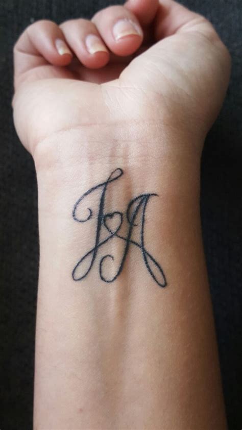 My baby Joe Andrew G. ♡ Initials tattoo wrist tattoo | Name tattoo on ...