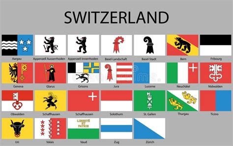 Flag of Unterwalden Canton, Switzerland. Stock Illustration ...