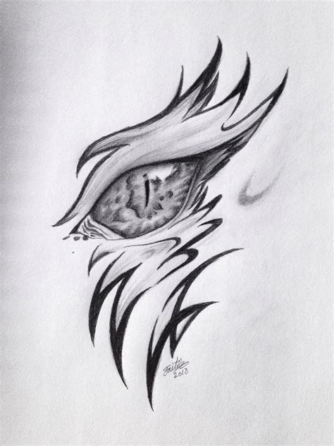 Dragon Eye Drawing at PaintingValley.com | Explore collection of Dragon ...