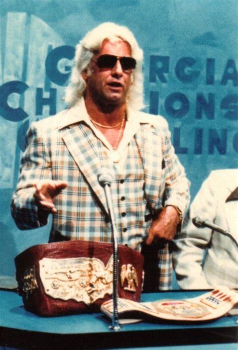 Ric Flair With his US Title - 1970s | Nwa wrestling, Wrestling posters ...