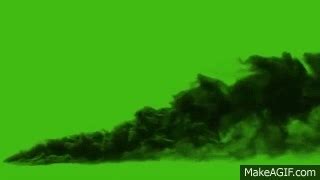 black smoke green screen effect on Make a GIF