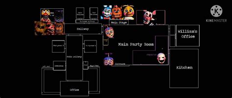 fnaf ucn 2 map fan made by the3n on DeviantArt