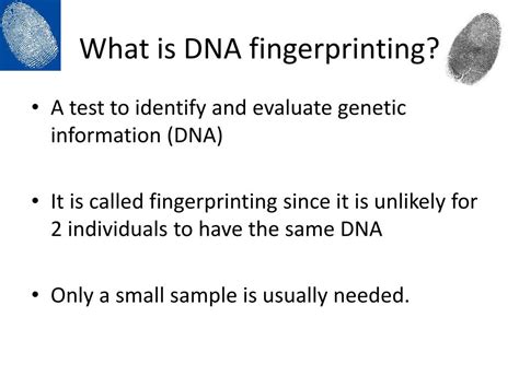 PPT - What is DNA fingerprinting? PowerPoint Presentation, free ...