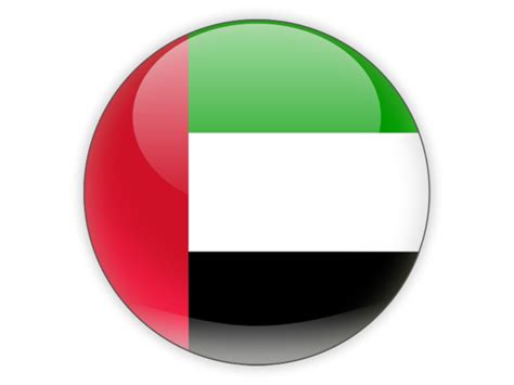 Round icon. Illustration of flag of United Arab Emirates